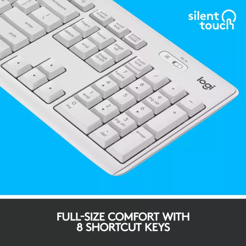 Draadloze toetsenbord- en muiscombinatie Logitech MK295 Silent