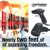 Handheld barcodescanner Manhattan Long Range CCD