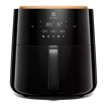Heteluchtfriteuse Electrolux EAF7B – 6,8 L, 1800 W, touchbediening, 8 programma's, max. 200 °C, zwart