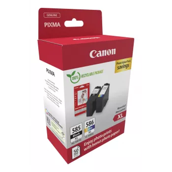 Canon PG-585XL/CL-586 PVP inktpatroon 2 stuks origineel High (XL) Yield zwart, cyaan, magenta, geel