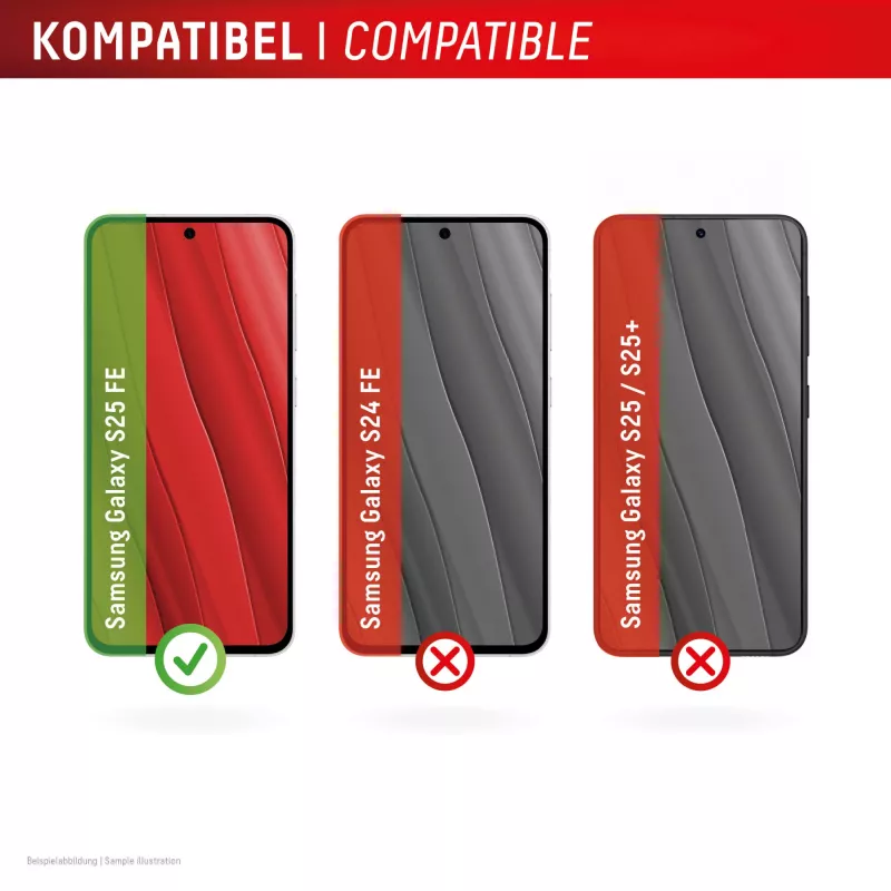 Displex Real Glass + hoesjesset voor Samsung Galaxy S25 FE, 02204