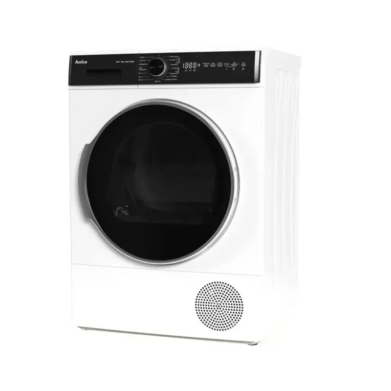 Wasdroger AMICA AD3S72LHB(E) 7 kg, vrijstaand, frontlader, LED-display, elektronische bediening, wit