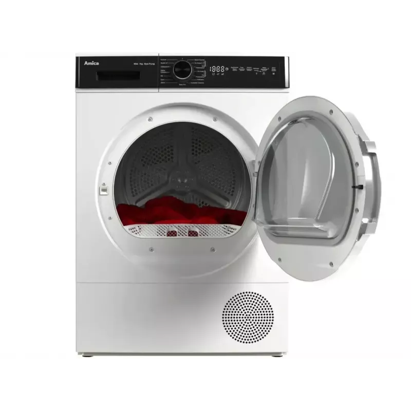 Wasdroger AMICA AD3S72LHB(E) 7 kg, vrijstaand, frontlader, LED-display, elektronische bediening, wit