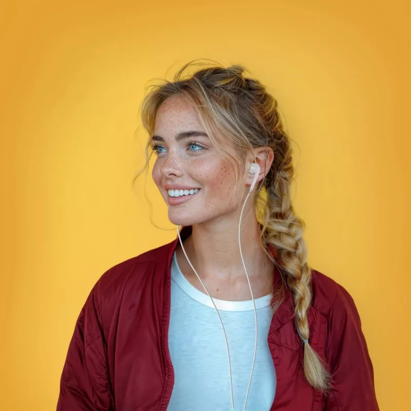 Hama Glow II headset bedraad in-ear gesprekken/muziek wit