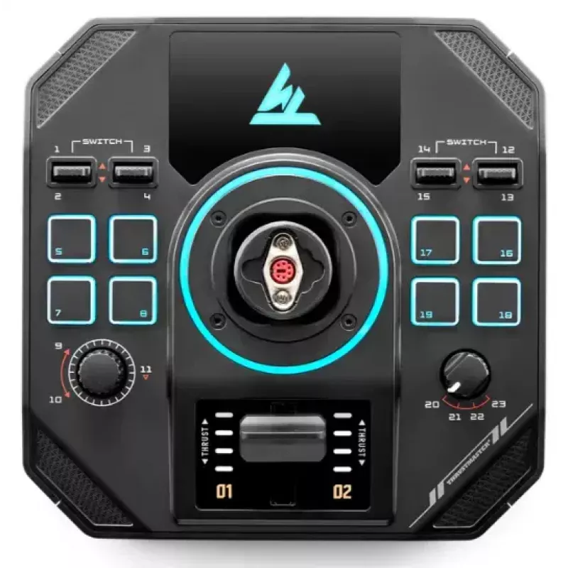 Thrustmaster Sol-R 4 HOTAS zwart USB joystick + motorbedieningshendel analoog / digitaal pc