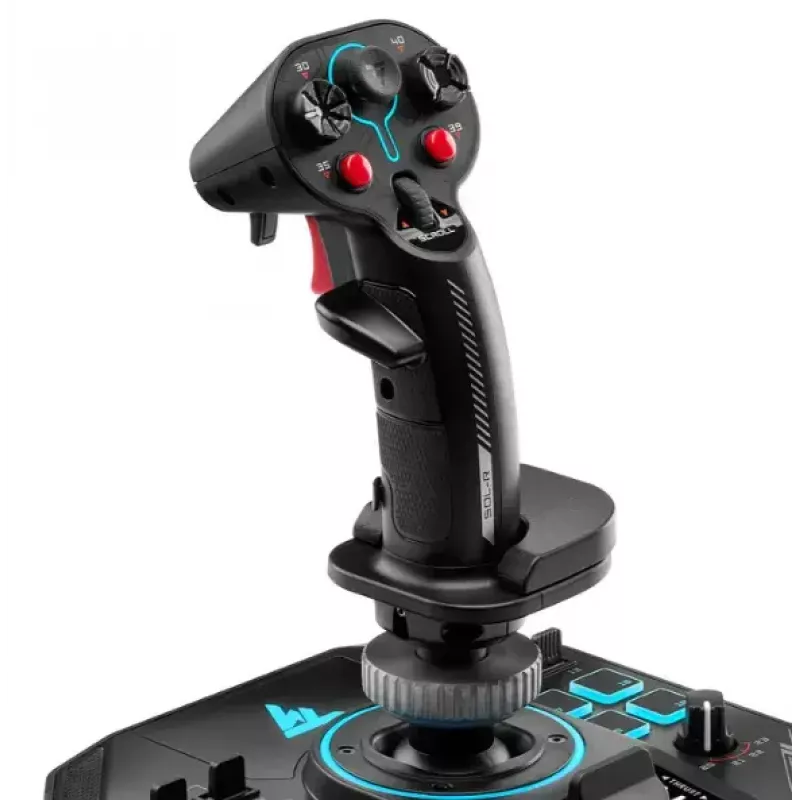 Thrustmaster Sol-R 4 HOTAS zwart USB joystick + motorbedieningshendel analoog / digitaal pc