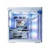 Pc-behuizing ZALMAN P60 midtower met 5x ARGB-ventilatoren, wit
