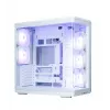 Pc-behuizing ZALMAN P60 midtower met 5x ARGB-ventilatoren, wit