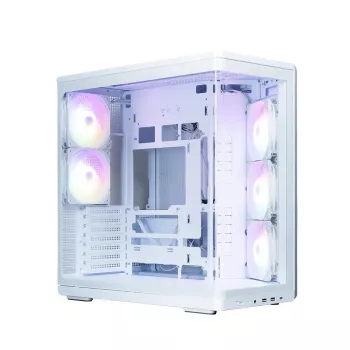 Pc-behuizing ZALMAN P60 midtower met 5x ARGB-ventilatoren, wit