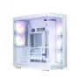 Pc-behuizing ZALMAN P60 midtower met 5x ARGB-ventilatoren, wit