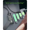 ICY BOX M.2 SATA/NVMe SSD-behuizing met USB 3.2 Gen 2 Type-C en RGB-verlichting