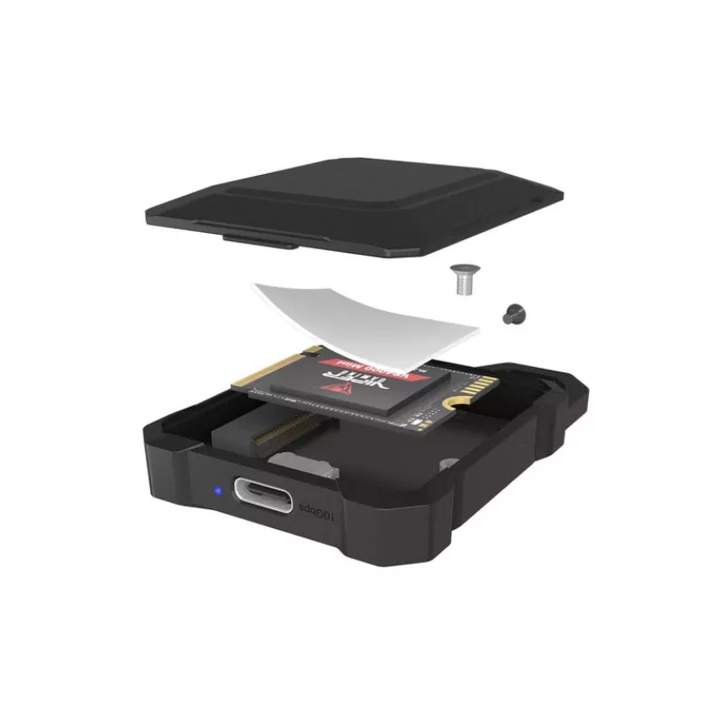 M.2 NVMe SSD-behuizing icybox IB-1601MP-CU31 USB 3.2 Gen 2 Type-C 10 Gbps