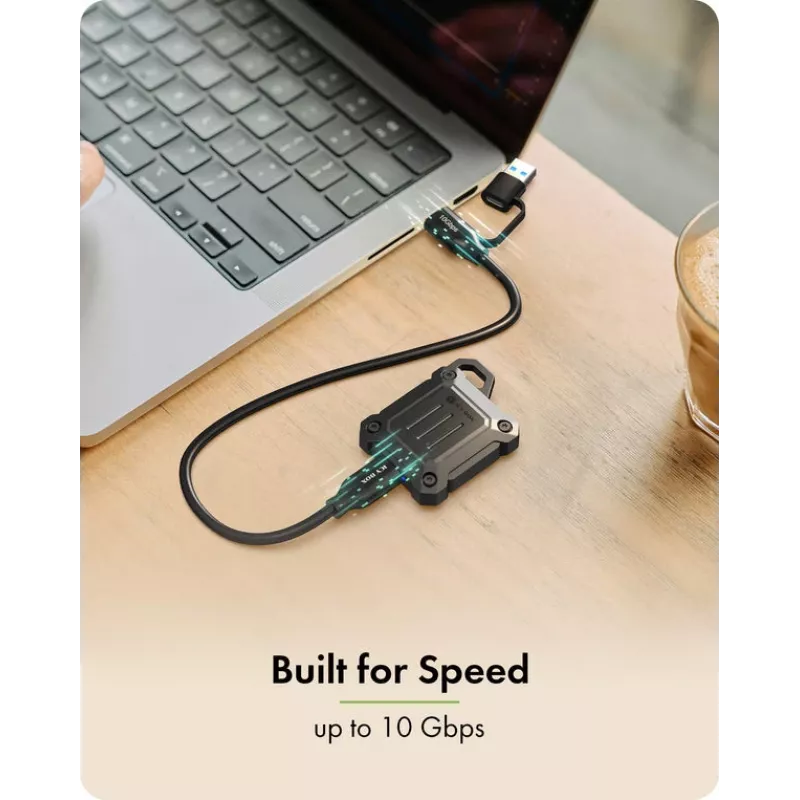 M.2 NVMe SSD-behuizing icybox IB-1601MP-CU31 USB 3.2 Gen 2 Type-C 10 Gbps