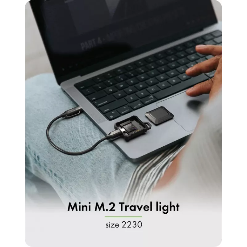 M.2 NVMe SSD-behuizing icybox IB-1601MP-CU31 USB 3.2 Gen 2 Type-C 10 Gbps