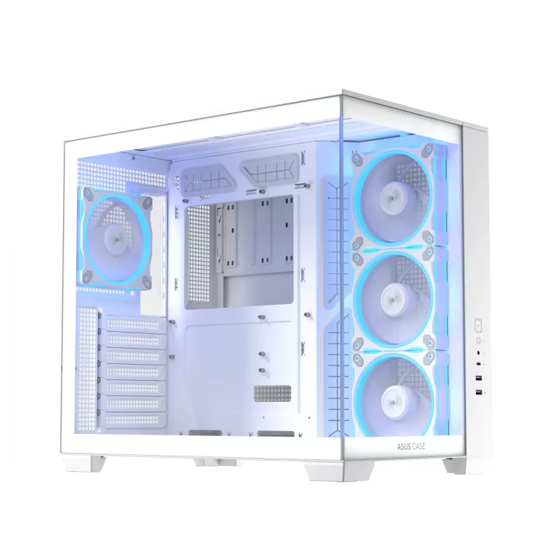 ASUS A32 PLUS TG ARGB computerbehuizing, wit, gehard glas