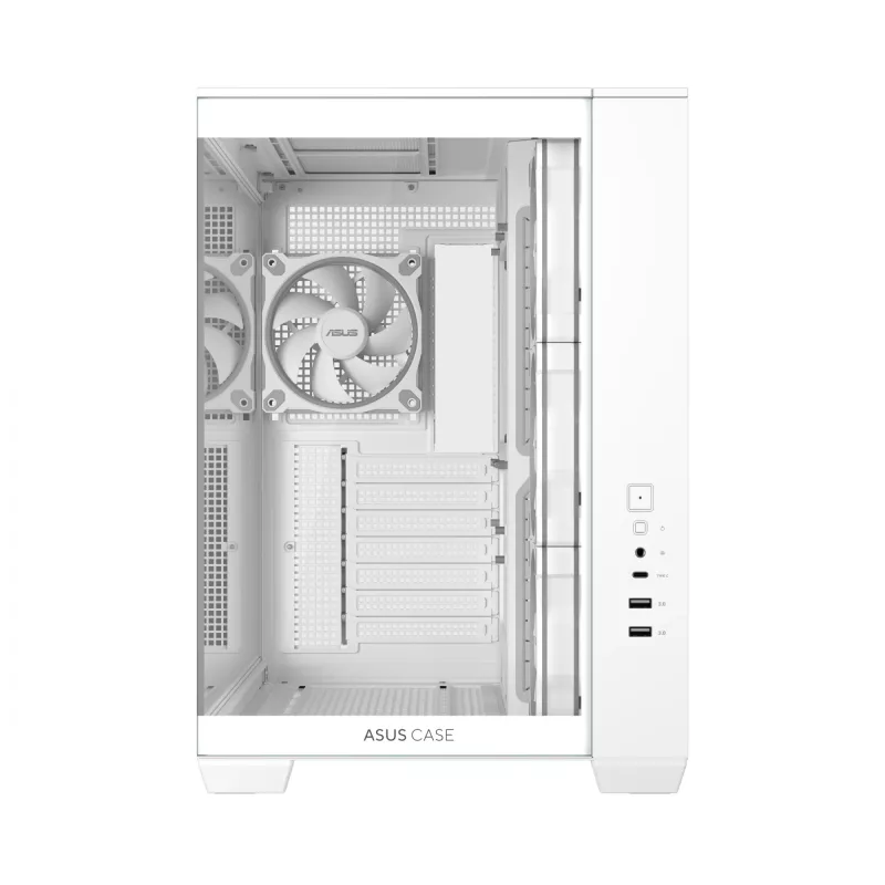 ASUS A32 PLUS TG ARGB computerbehuizing, wit, gehard glas