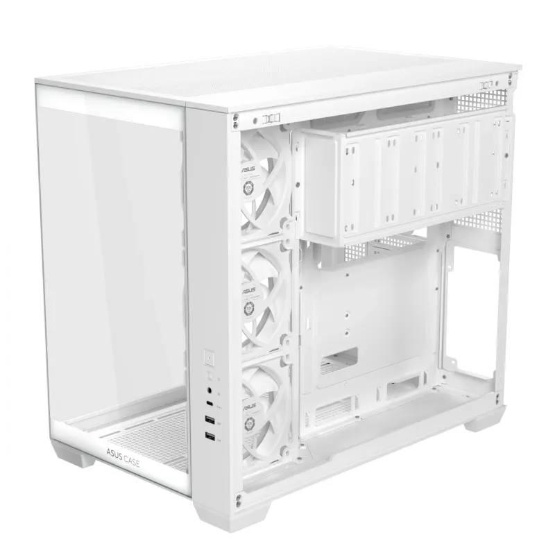 ASUS A32 PLUS TG ARGB computerbehuizing, wit, gehard glas