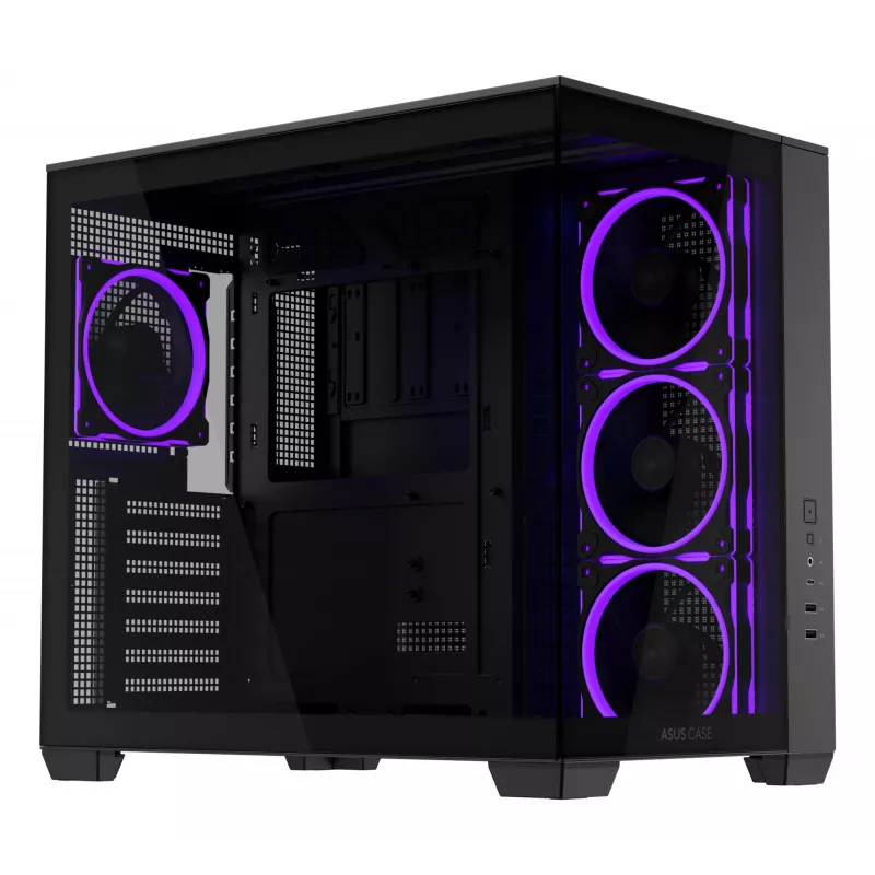 ASUS A32 PLUS TG ARGB pc-behuizing, zwart, ATX/micro ATX/Mini-ITX