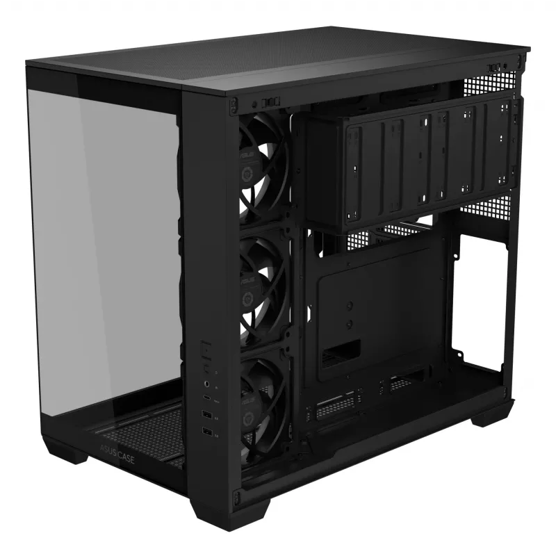 ASUS A32 PLUS TG ARGB pc-behuizing, zwart, ATX/micro ATX/Mini-ITX
