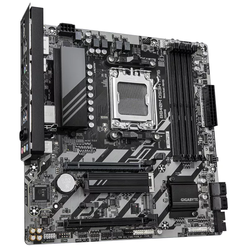 GIGABYTE B840M DS3H WIFI6 moederbord, AMD B840, Socket AM5, Micro ATX, DDR5