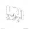 Neomounts AV50-500BL PTZ/UC-camerarek-kit 43-110 inch - VESA - max. 5 kg - universeel