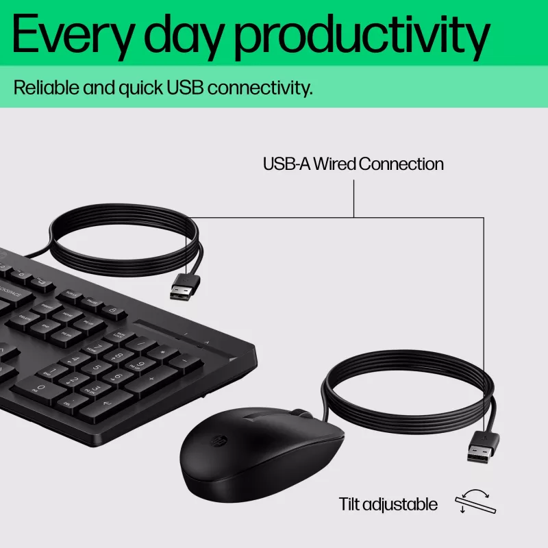 Muis HP 225 bedrade muis en toetsenbord combo G2 USB