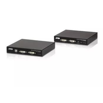 ATEN USB 2.0 DVI Dual View HDBaseT 2.0 KVM-extender met audio en RS232 (150 m)
