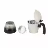 Jata HCAF2412 mokkapot, 12 kopjes (0,7 l), aluminium, geschikt voor inductie, voet van 10,8 cm
