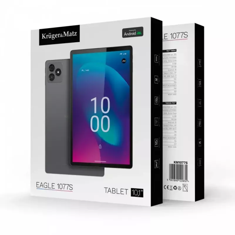 Tablet Kruger & Matz KM1077 10,1-inch display quad-core 4 GB RAM 64 GB opslag Android