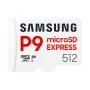microSDXC-geheugenkaart Samsung P9 Express 512 GB, UHS-I, lezen 800 MB/s, V30, U1, wit