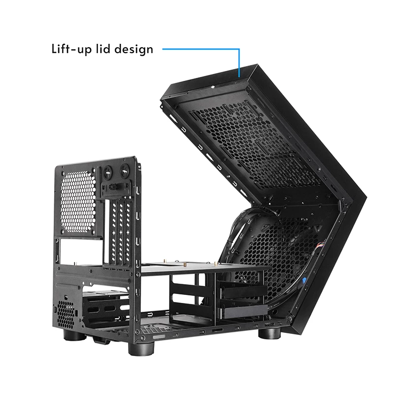 Chieftec CI-03B-OP The Cube mATX-behuizing, zwart