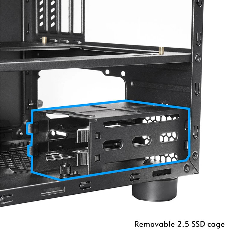 Chieftec CI-03B-OP The Cube mATX-behuizing, zwart