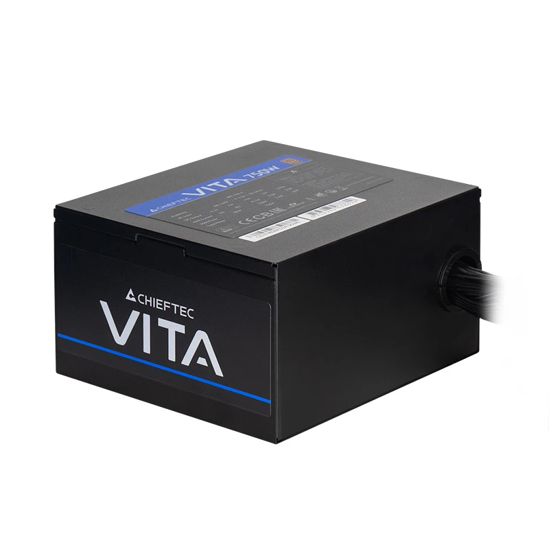 Voeding CHIEFTEC BPX-650-S 650 W, 24-polig ATX, 80 PLUS Bronze, zwart