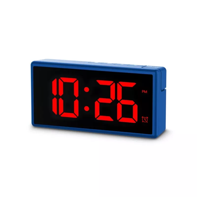 Digitale wekker Hama Ibiza Blauw LCD batterij USB 150x34x73mm