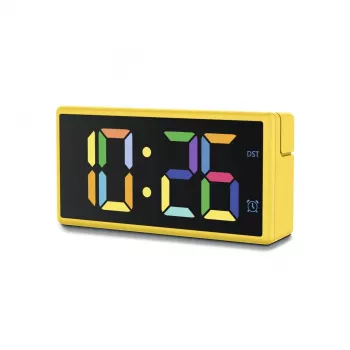 Digitale wekker Hama Ibiza Geel LCD batterij USB