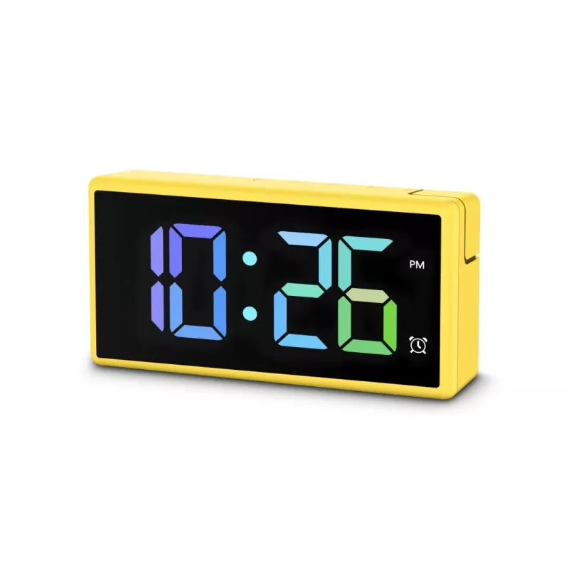 Digitale wekker Hama Ibiza Geel LCD batterij USB