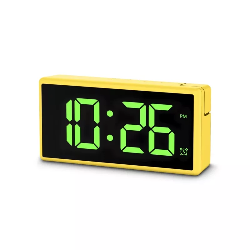 Digitale wekker Hama Ibiza Geel LCD batterij USB
