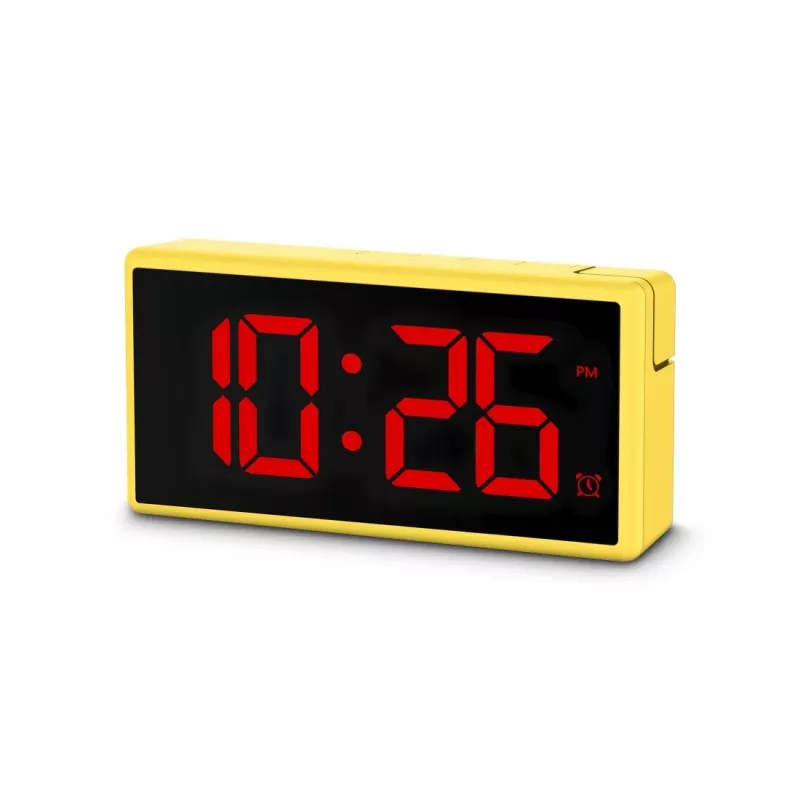 Digitale wekker Hama Ibiza Geel LCD batterij USB