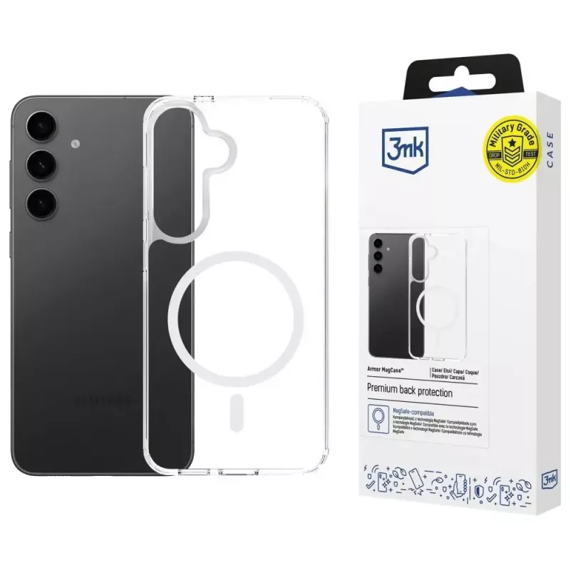 Beschermhoes 3MK Armor MagCase voor Samsung Galaxy S24 FE – robuust slank-fit design