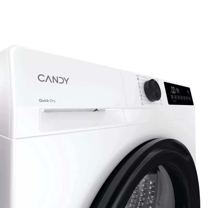 Droger CANDY GD 9N2B-S — vrijstaande frontlader, warmtepomp, 9 kg, wit