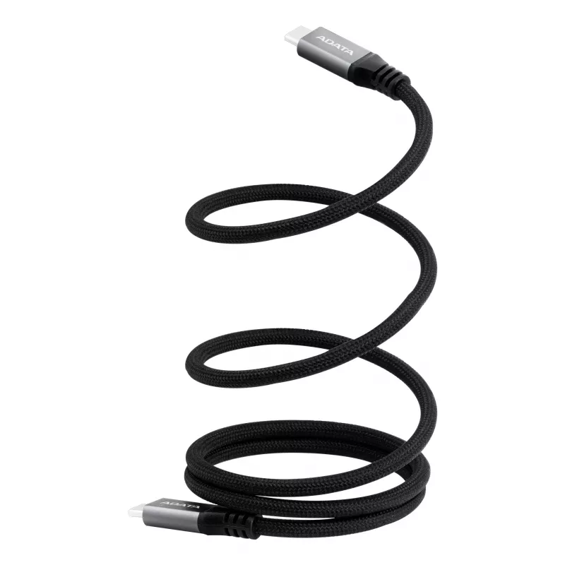 USB C naar USB C datakabel ADATA CACCU3-100W-100AN-BK — USB 3.2 Gen 2 (10 Gbit/s), 1 m, Zwart