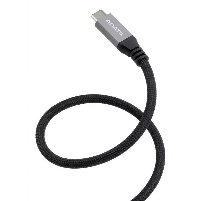 USB C naar USB C datakabel ADATA CACCU3-100W-100AN-BK — USB 3.2 Gen 2 (10 Gbit/s), 1 m, Zwart