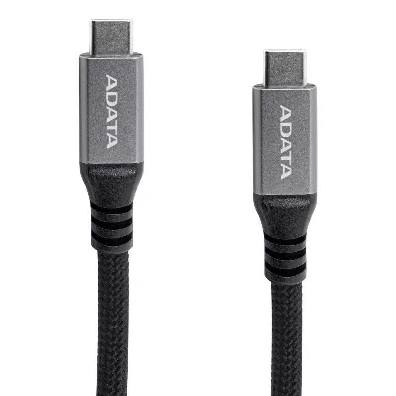 USB C naar USB C datakabel ADATA CACCU3-100W-100AN-BK — USB 3.2 Gen 2 (10 Gbit/s), 1 m, Zwart