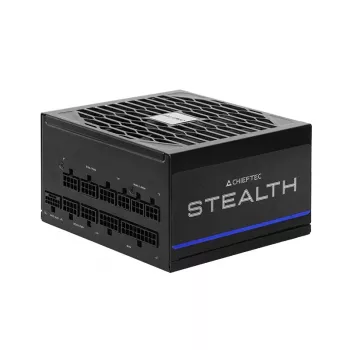 Voeding CHIEFTEC Stealth Vega M SPX-1000-FC 1000W 24-pin ATX 80 PLUS Platinum, 135 mm ventilator, Zwart