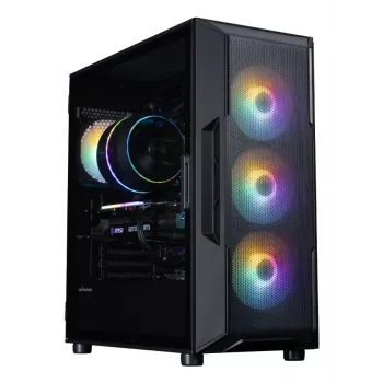 ZALMAN Mid-Tower PC-behuizing I3 NEO V2, zwart, 4x RGB-ventilatoren, ATX/microATX-ondersteuning
