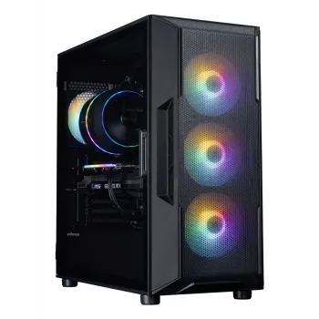 ZALMAN Mid-Tower PC-behuizing I3 NEO V2, zwart, 4x RGB-ventilatoren, ATX/microATX-ondersteuning