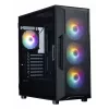 ZALMAN Mid-Tower PC-behuizing I3 NEO V2, zwart, 4x RGB-ventilatoren, ATX/microATX-ondersteuning