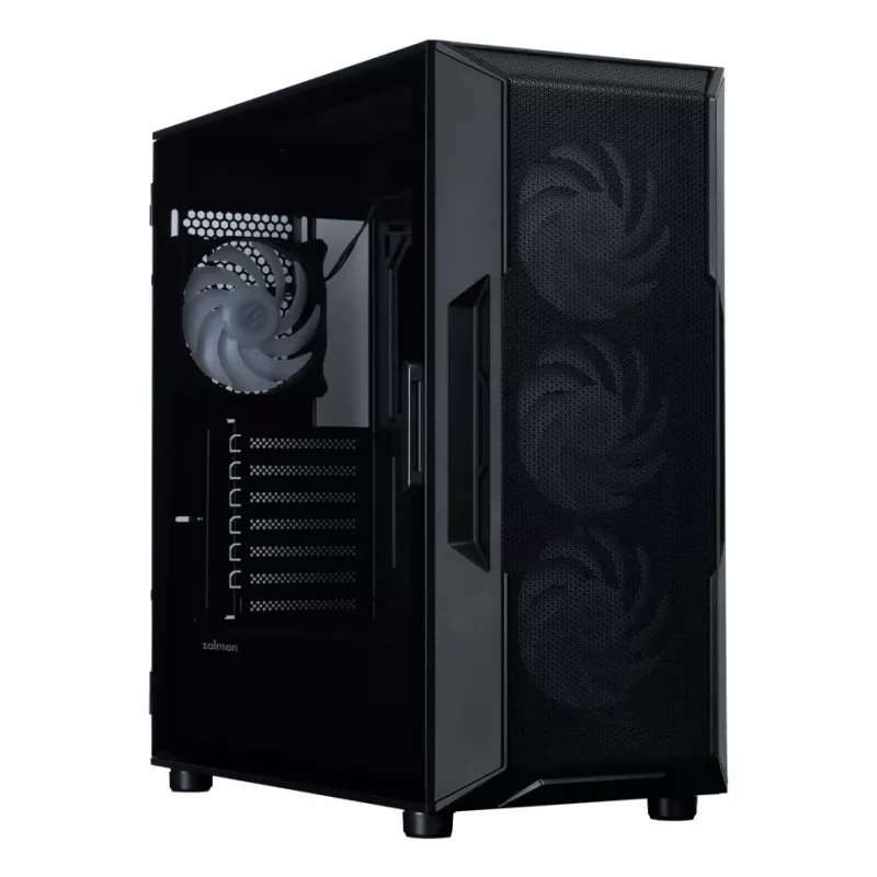 ZALMAN Mid-Tower PC-behuizing I3 NEO V2, zwart, 4x RGB-ventilatoren, ATX/microATX-ondersteuning