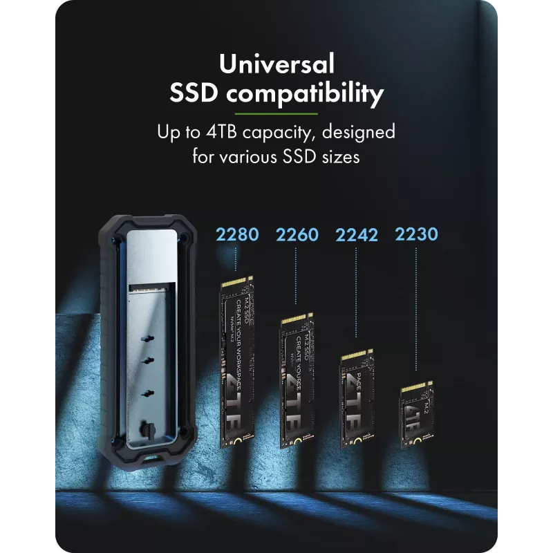 Accessoire: icybox IB-1827MCP-C31 M.2 NVMe en SATA dual-bay-adapter
