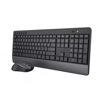 Trust Trezo toetsenbord muis inclusief universele RF draadloos QWERTY US English zwart